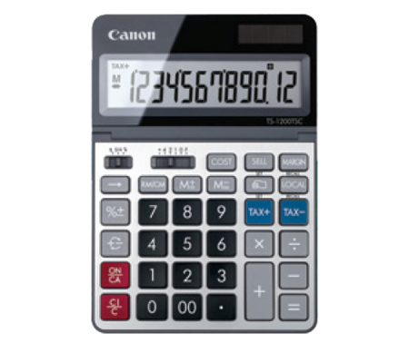 Calcolatrice - TS-1200TSC DBL EMEA - grigio - Canon - 2468C002 - 4549292104639 - DMwebShop
