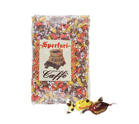 Caramelle Mini - gusto caffe' - busta da 1 kg - 500 pezzi circa - Sperlari - SPCF - 8004190053411 - DMwebShop