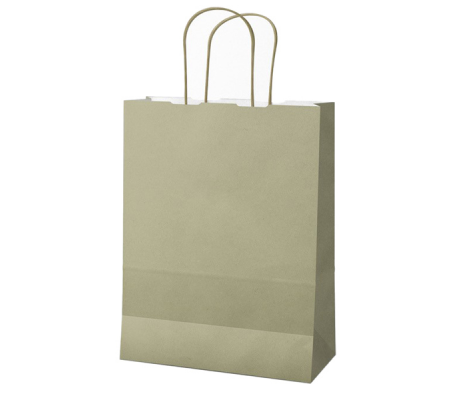 Shopper Twisted carta kraft - 18 x 8 x 24 cm - salvia - conf. 25 pezzi - Mainetti Bags - 087974 - 8029307087974 - DMwebShop