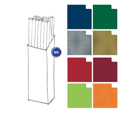 Rotolo carta regalo Ecocolor - 3 x 1 mt - colori assortiti - conf. 30 pezzi - Rex Sadoch - R3M01 - 8006715058000 - DMwebShop