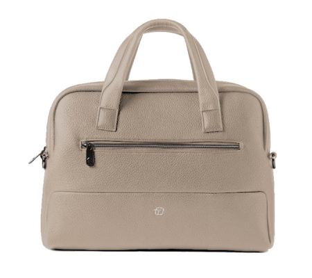 Borsa slim Gate Trended - con manici - 41 x 30 x 15 cm - ecopelle - ghiaccio - InTempo - 9216GAT21 - DMwebShop