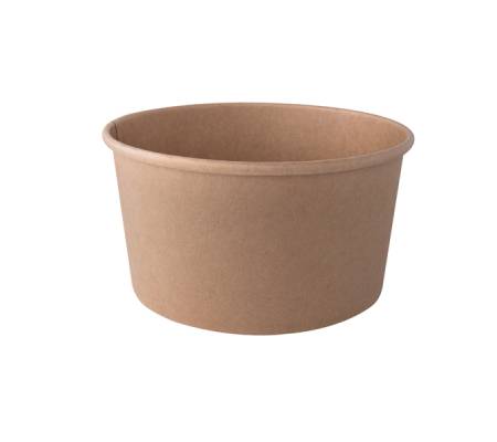 Insalatiera tonda monouso - 1000 ml - cartoncino - avana - conf. 50 pezzi - Signor Bio - PBC003BIO50C - DMwebShop