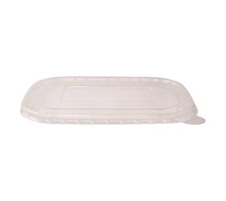 Coperchio in resina - per insalatiere rettangolari 500-750 ml - 17 cm - trasparente - conf. 50 pezzi - Signor Bio - PBL005BIO50B - 8055715783177 - DMwebShop