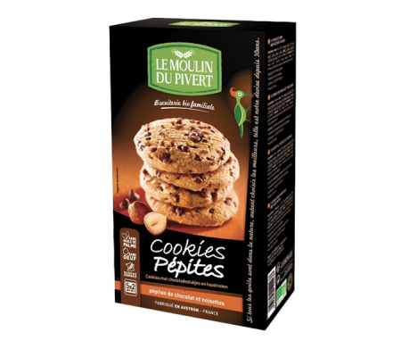Cookies cioccolato e nocciola - 175 gr - Le Moulin Du Privert - 0827759 - 3268350120237 - DMwebShop
