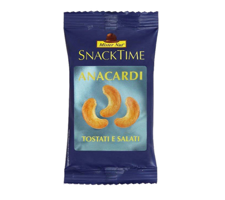 Anacardi Snack time - 25 gr - Mister Nut - 44012346115 - 8001645005520 - DMwebShop