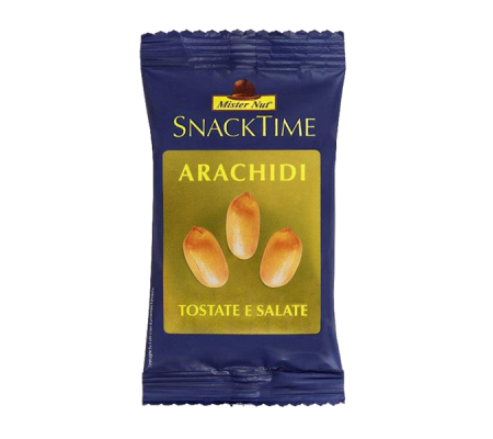 Arachidi Snack time - 30 gr - conf. 24 pezzi - Mister Nut - 44033009215 - 8001645010999 - DMwebShop