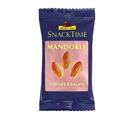 Mandorle Snack time - 25 gr - conf. 24 pezzi - Mister Nut - 44064306115 - 8001645015208 - DMwebShop