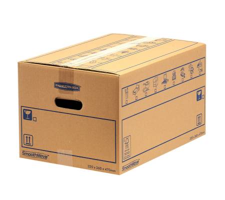 Scatola per traslochi standard SmoothMove - 39 lt - cartone - conf. 10 pezzi - Bankers Box - 6203601 - 43859788941 - DMwebShop