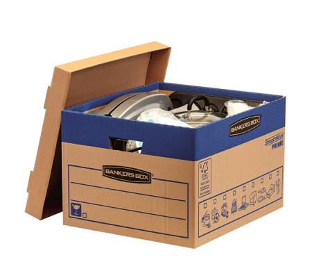 Scatola SmoothMove Prime fastfold - per traslochi - 37 lt - cartone - conf. 10 pezzi - Bankers Box - 6203901 - 50043859789011 - DMwebShop