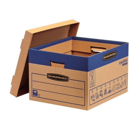 Scatola SmoothMove Prime fastfold - per traslochi - 47 lt - cartone - conf. 10 pezzi - Bankers Box - 6204001 - 50043859789035 - DMwebShop
