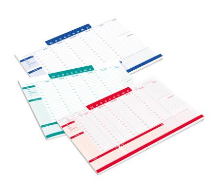 Desk planner Monocromo - da scrivania - 42 x 29,5 cm - colori assortiti - conf. 3 pezzi - Pigna - 023266300 - 8005235209190 - DMwebShop