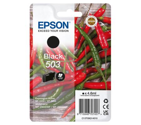 Cartuccia - nero - 503 - 4,6 ml - Epson - C13T09Q14010 - 8715946707457 - DMwebShop