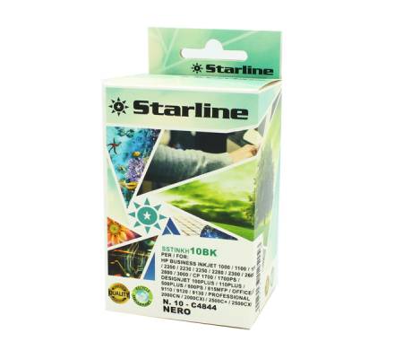 Cartuccia compatibile inchiostro - nero - per Hp - 10 - 69 ml - Starline - JRHP10B - 8025133125156 - DMwebShop