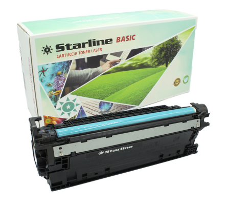 Toner compatibile Basic - per HP - Color LaserJet CP3525 - nero - 5000 pagine - Starline - TNHP250B - 8025133125620 - DMwebShop