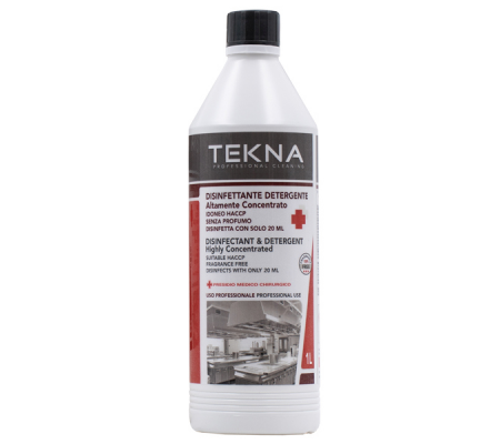 Disinfettante detergente - per superfici - super concentrato - 1 lt - Tekna - K007 - 8009110025882 - DMwebShop