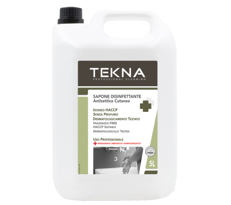 Sapone disinfettante - senza profumo - 5 lt - Tekna - k009 - 8009110025905 - DMwebShop