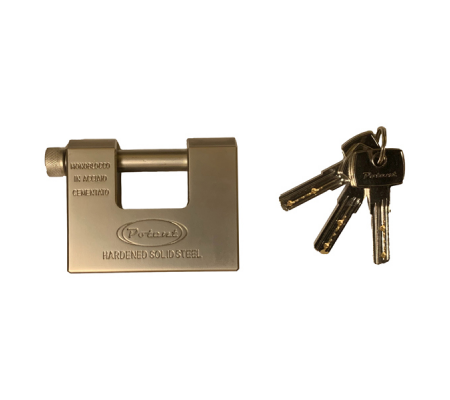 Lucchetto monoblocco - per serrande - acciaio temprato - Metalplus - 2950PC.15B - 8027940154671 - DMwebShop