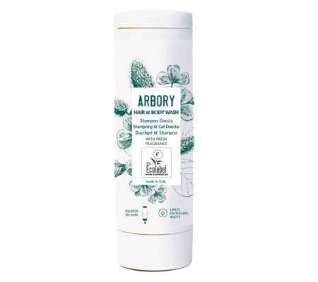 Doccia shampoo Linea cortesia - per capelli e corpo - 300 ml - Arbory - AR2030 - 8054633838778 - DMwebShop