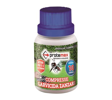 Compressa insetticida per larve di zanzara in barattolo - conf. 10 pezzi - Protemax - PROTE214 - 8005831013771 - DMwebShop