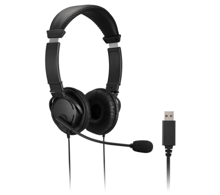 Cuffie stereo - con microfono e controllo del volume - connessione USB-A - Kensington - K33065WW - 85896330653 - DMwebShop