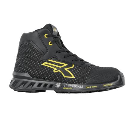 Calzatura di sicurezza Joe - S3 SRC CI ESD RedLeve - numero 39 - nero-giallo - U-power - RV10014-39 - 8033546490051 - DMwebShop
