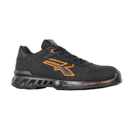 Calzatura di sicurezza Bruce - S1P SRC ESD RedLeve - numero 44 - nero-arancione - U-power - RV20026-44 - 8033546490525 - DMwebShop