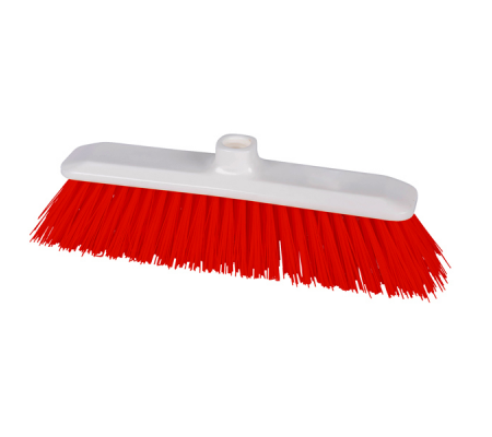 Scopa HACCP - con setole rigide - rosso - La Briantina Professional - SCO07476A - DMwebShop