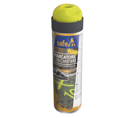 Bombola di vernice traccialinee - fluorescente - 500 ml - giallo fluo - Cartelli Segnalatori - NS400SY - DMwebShop
