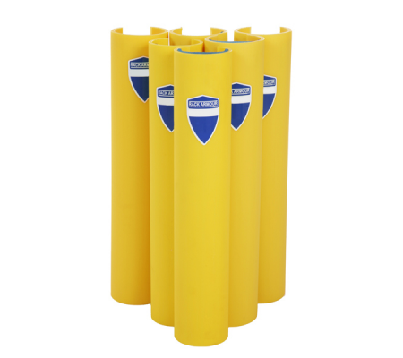 Protezione per scaffalature - per montanti larghi 111-120 mm - H 60 cm - giallo - Rack Armour - Beaverswood - RAP111/Y - DMwebShop