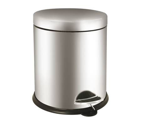 Pattumiera a pedale Bin Basic - 5 lt - acciaio inox - Medial International - 913050 - 8056324538974 - DMwebShop