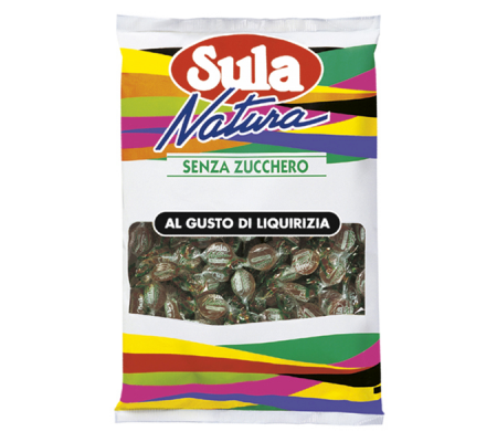 Caramelle - gusto liquirizia - busta 1 kg - Sula - 09412000 - 4003455009709 - DMwebShop