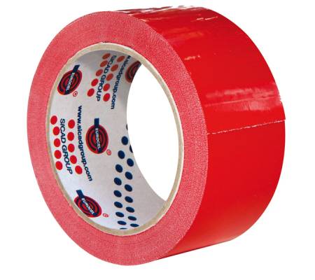 Nastro adesivo 350 - 5 cm x 66 mt - PVC - rosso - conf. 6 pezzi - Eurocel - 000401366 - 30779CNF1PZ6 - DMwebShop
