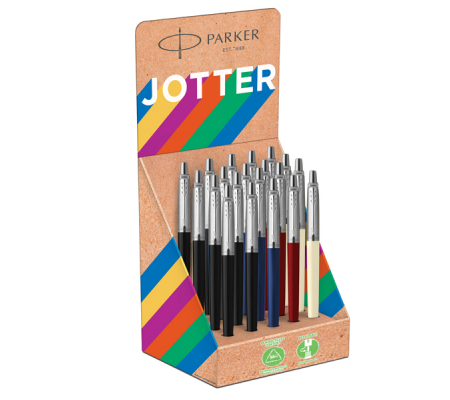 Penna sfera Jotter Original Plastic - tratto M - colori fusto assortiti - expo 20 pezzi - Parker 2075421 - 2190110 - 13026981901109 - DMwebShop