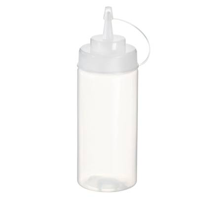 Squeeze bottle - per salse - 500 ml - trasparente - Leone - T5005 - 8024112015624 - DMwebShop