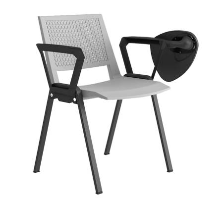 Seduta attesa Kentra KEV - con braccioli fissi e tavoletta - grigio - conf. 2 pezzi - Unisit - KEV/BRT/GR - DMwebShop
