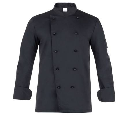 Giacca da cuoco Adriano - a manica lunga - taglia M - nero - Giblor's - Q8G00184-U32-M - 8056149337707 - DMwebShop