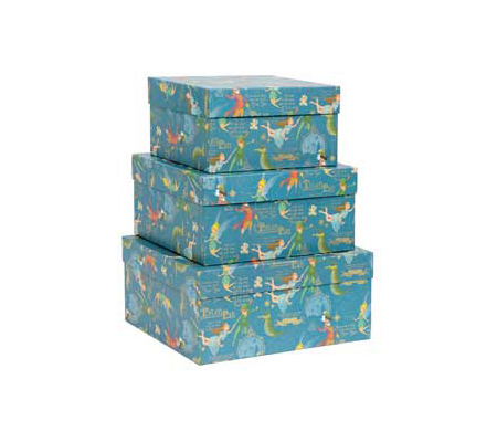 Set scatole regalo grandi - dimensioni assortite - fantasia Peter Pan - conf. 3 pezzi - Kartos - 12146000 - DMwebShop