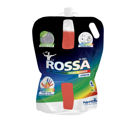 Gel lavamani La Rossa Gel - T-Bag ricarica per T-Duck - 3000 ml - Nettuno - 00788 - 8009184010852 - DMwebShop