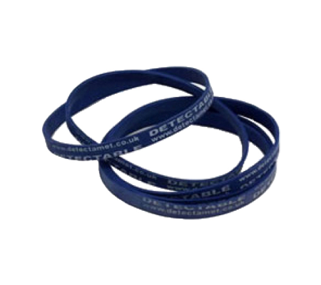 Elastici detectabili - 7 x 0,6 x 0,1 cm - blu - conf. 50 pezzi - No Brand - G0196-70 - G0196/70 - 821S160X09 - DMwebShop