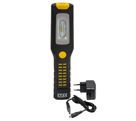 Lampada da lavoro Alamo - con torcia LED - nero-giallo - Velamp - ST472 - DMwebShop