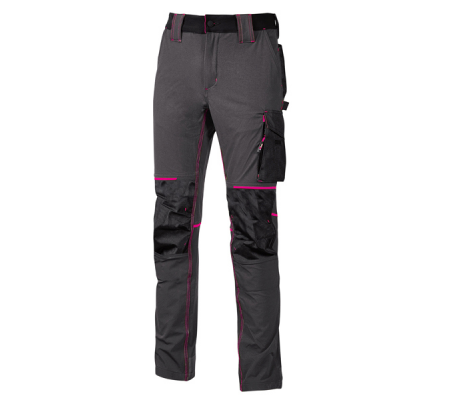Pantaloni da donna Atom Lady - taglia S - grigio-fucsia - U-power - PE145GF-S - DMwebShop