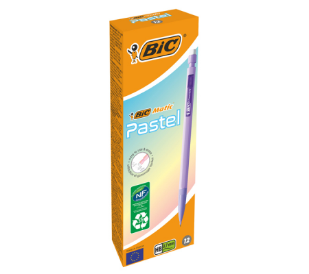 Portamine Matic Pastel - HB - 0,7 mm - conf. 12 pezzi - Bic - 511060 - 3086123714540 - DMwebShop