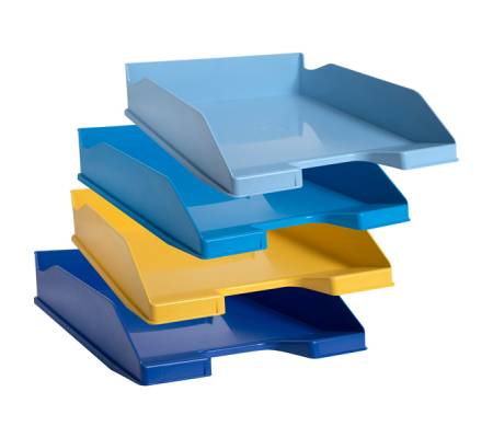 Set 4 vaschette portacorrispondenza Combo Midi Bee Blue - colori assortiti - Exacompta - 113202SETD - 9002495113204 - DMwebShop