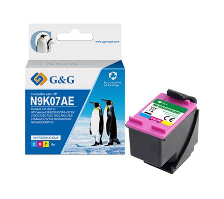 Cartuccia ink Rigenerata - per HP - DeskJet 2622-2633-2634 - C-M-Y - 360 pagine - GeG - NH-R00304XLCMY - 6934974166322 - DMwebShop