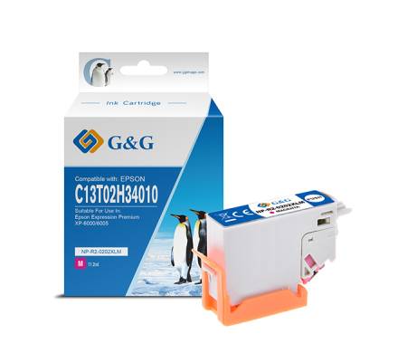 Cartuccia ink - compatibile - per Epson - Expression Premium XP-6000-6005 - magenta - GeG - NP-R2-0202XLM - 6939385905362 - DMwebShop
