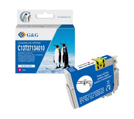 Cartuccia ink - compatibile - per Epson - WorkForce WF-3620DWF-WF-7110DTW-WF-7620DTWF - magenta - GeG - NP-R2-2713M - 6934974198552 - DMwebShop