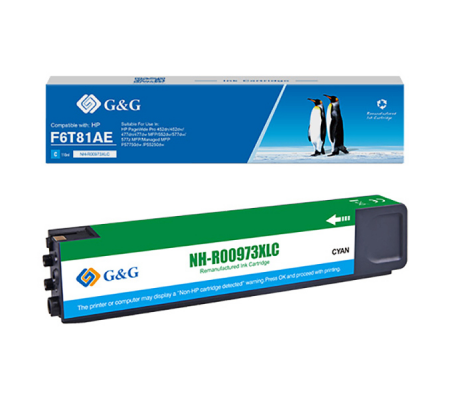 Cartuccia ink - compatibile - per HP - PageWide Pro 452dn-452dw-477dn - ciano - GeG - NH-R00973XLC(PG) - DMwebShop