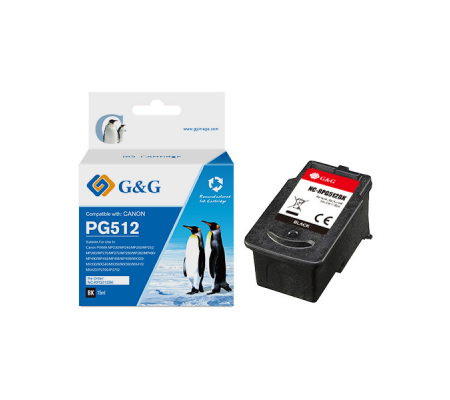 Cartuccia ink Rigenerata - per Canon - PIXMA MP230-MP240-MP250 - nero - GeG - NC-RPG512BK - DMwebShop