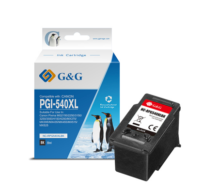Cartuccia ink Rigenerata - per Canon - Pixma MG2150-2250-3150-3250 - nero - GeG - NC-RPG540XLBK - DMwebShop