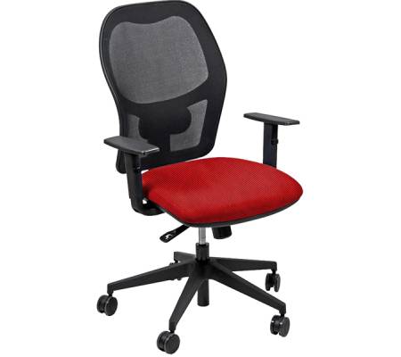 Seduta operativa Hubble HUHU - 4 blocchi - con braccioli regolabili - rosso - Unisit - HUHU/BR/TR - DMwebShop